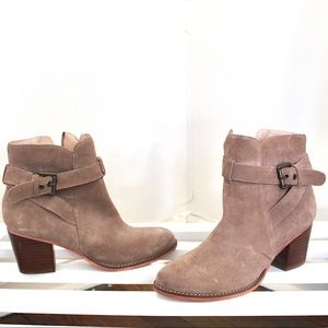 Suede Tan Booties